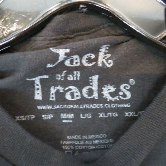 Jack of all Trades Shirt Adult M Black I Drink And I Know Things Men's - Picture 3 of 7